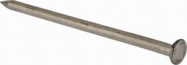 Made in USA - 16D, 8 Gauge, 3-1/2" OAL Common Nails - Smooth Shank, Aluminum - Benchmark Tooling