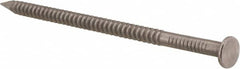 Made in USA - 16D, 8 Gauge, 3-1/2" OAL Common Nails - Ring Shank, 316 Stainless Steel - Benchmark Tooling