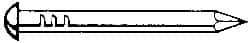 Value Collection - 8D, 12 Gauge, 2-1/2" OAL Siding Nails - Smooth Shank, Grade 2 Steel, Uncoated - Benchmark Tooling