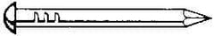 Value Collection - 8D, 12 Gauge, 2-1/2" OAL Siding Nails - Smooth Shank, Grade 2 Steel, Uncoated - Benchmark Tooling