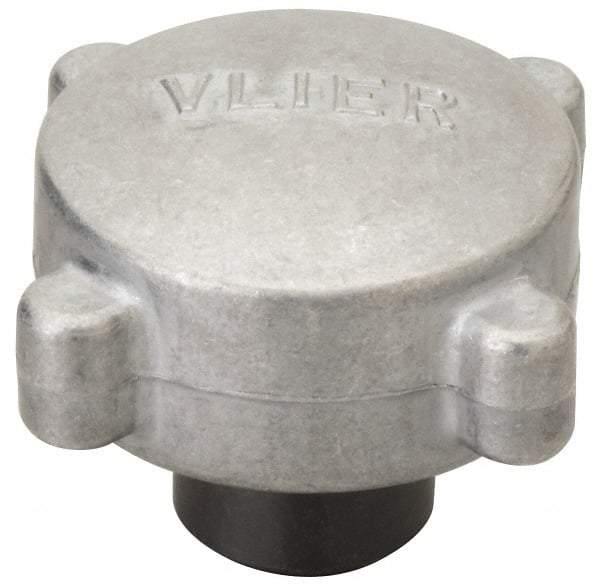 Vlier - 5/16-18 Aluminum Thumb Screw - 2" Head Diam x 13/16" Head Height - Benchmark Tooling