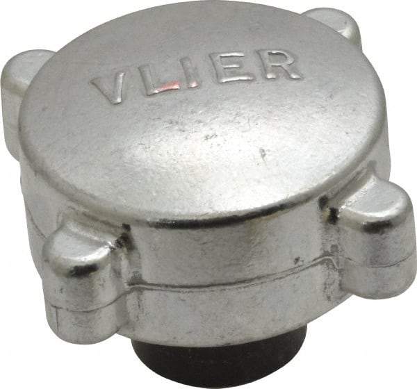 Vlier - 3/8-16 Aluminum Thumb Screw - 2" Head Diam x 13/16" Head Height - Benchmark Tooling