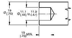 Made in USA - Quarter Turn Stud Steel Press-In Installation Tool - For Stud Size Large (No. 85) - Benchmark Tooling