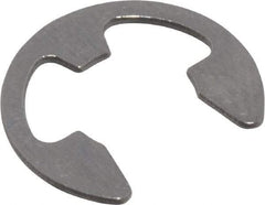 Rotor Clip - 1/4" Groove Diam, 5/16" Shaft Diam, Stainless Steel, E Style External Retaining Rings - 0.029" Groove Width, 0.031" Groove Depth, 0.025" Ring Thickness, Grade 15-7 Grade 632 - Benchmark Tooling