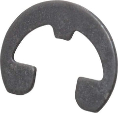 Rotor Clip - 0.21" Groove Diam, 1/4" Shaft Diam, Phosphate Steel, Reinforced E Style External Retaining Rings - 0.029" Groove Width, 0.02" Groove Depth, 0.025" Ring Thickness, Grade 1060-1090 - Benchmark Tooling