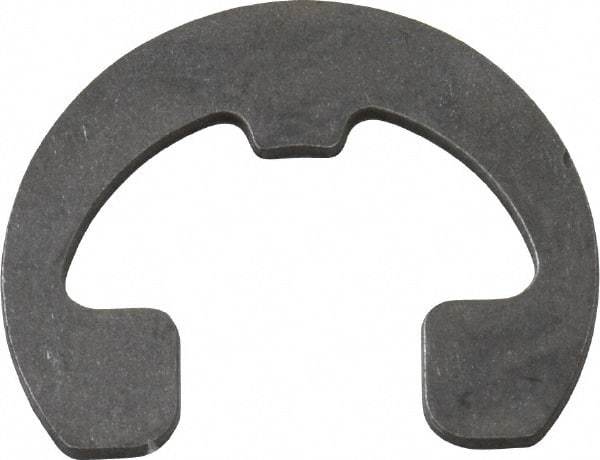 Rotor Clip - 0.343" Groove Diam, 7/16" Shaft Diam, Phosphate Steel, Reinforced E Style External Retaining Rings - 0.04" Groove Width, 0.047" Groove Depth, 0.035" Ring Thickness, Grade 1060-1090 - Benchmark Tooling