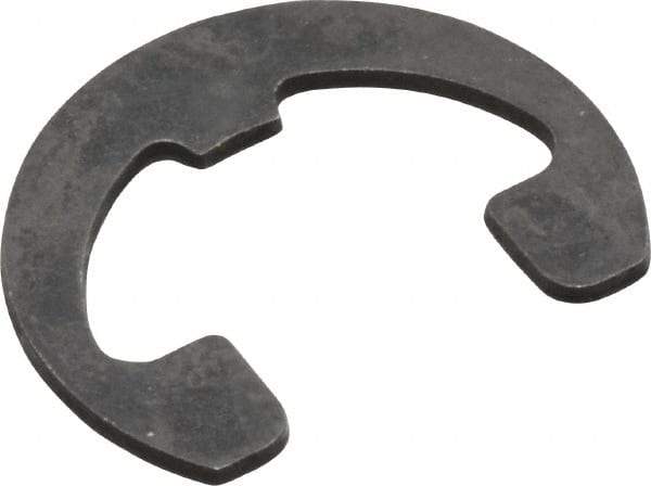 Rotor Clip - 7/16" Groove Diam, 9/16" Shaft Diam, Phosphate Steel, Reinforced E Style External Retaining Rings - 0.046" Groove Width, 0.062" Groove Depth, 0.042" Ring Thickness, Grade 1060-1090 - Benchmark Tooling