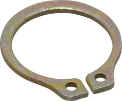 Rotor Clip - 0.468" Groove Diam, 1/2" Shaft Diam, Zinc Yellow Dichromate Steel, Snap External Retaining Rings - 0.039" Groove Width, 0.016" Groove Depth, 0.035" Ring Thickness, Grade 1060-1090 - Benchmark Tooling