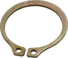 Rotor Clip - 1" Groove Diam, 1-1/16" Shaft Diam, Zinc Yellow Dichromate Steel, Snap External Retaining Rings - 0.056" Groove Width, 0.032" Groove Depth, 0.05" Ring Thickness, Grade 1060-1090 - Benchmark Tooling