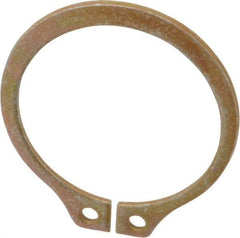 Rotor Clip - 1.059" Groove Diam, 1-1/8" Shaft Diam, Zinc Yellow Dichromate Steel, Snap External Retaining Rings - 0.056" Groove Width, 0.033" Groove Depth, 0.05" Ring Thickness, Grade 1060-1090 - Benchmark Tooling