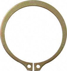 Rotor Clip - 2.239" Groove Diam, 2-3/8" Shaft Diam, Zinc Yellow Dichromate Steel, Snap External Retaining Rings - 0.086" Groove Width, 0.068" Groove Depth, 0.078" Ring Thickness, Grade 1060-1090 - Benchmark Tooling