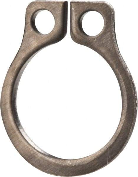 Rotor Clip - 0.23" Groove Diam, 1/4" Shaft Diam, Zinc-Plated Stainless Steel, Snap External Retaining Rings - 0.029" Groove Width, 0.01" Groove Depth, 0.025" Ring Thickness, Grade 15-7 Grade 632 - Benchmark Tooling