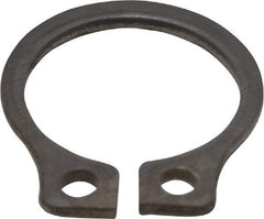 Rotor Clip - 0.29" Groove Diam, 5/16" Shaft Diam, Zinc-Plated Stainless Steel, Snap External Retaining Rings - 0.029" Groove Width, 0.011" Groove Depth, 0.025" Ring Thickness, Grade 15-7 Grade 632 - Benchmark Tooling