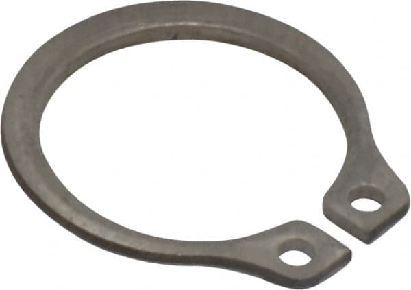 Rotor Clip - 0.468" Groove Diam, 1/2" Shaft Diam, Zinc-Plated Stainless Steel, Snap External Retaining Rings - 0.039" Groove Width, 0.016" Groove Depth, 0.035" Ring Thickness, Grade 15-7 Grade 632 - Benchmark Tooling