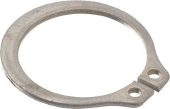 Rotor Clip - 0.559" Groove Diam, 19/32" Shaft Diam, Zinc-Plated Stainless Steel, Snap External Retaining Rings - 0.039" Groove Width, 0.017" Groove Depth, 0.035" Ring Thickness, Grade 15-7 Grade 632 - Benchmark Tooling