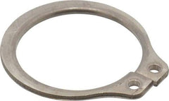 Rotor Clip - 0.646" Groove Diam, 11/16" Shaft Diam, Zinc-Plated Stainless Steel, Snap External Retaining Rings - 0.046" Groove Width, 0.021" Groove Depth, 0.042" Ring Thickness, Grade 15-7 Grade 632 - Benchmark Tooling