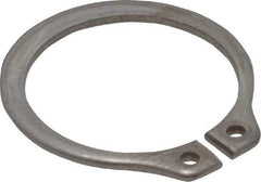 Rotor Clip - 0.704" Groove Diam, 3/4" Shaft Diam, Zinc-Plated Stainless Steel, Snap External Retaining Rings - 0.046" Groove Width, 0.023" Groove Depth, 0.042" Ring Thickness, Grade 15-7 Grade 632 - Benchmark Tooling