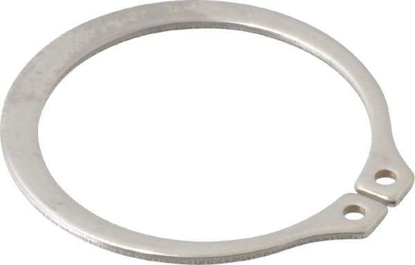 Rotor Clip - 1.232" Groove Diam, 1-5/16" Shaft Diam, Zinc-Plated Stainless Steel, Snap External Retaining Rings - 0.056" Groove Width, 0.04" Groove Depth, 0.05" Ring Thickness, Grade 15-7 Grade 632 - Benchmark Tooling