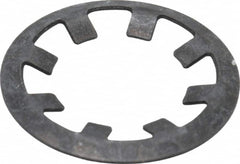 Rotor Clip - 3/8" Shaft Diam, Phosphate Steel, Self Locking External Retaining Rings - 0.015" Ring Thickness, Grade 1060-1090 - Benchmark Tooling