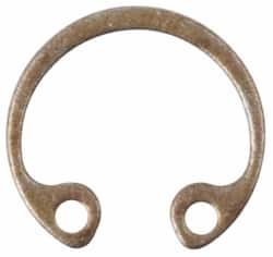 Rotor Clip - 11/16" Nominal, 0.035" Thick, Phosphate Finish, Spring Steel Snap Internal Retaining Ring - 0.039" Groove Width, 0.0222" Groove Depth, 0.732" Groove Diam, Grade 1060-1090 - Benchmark Tooling