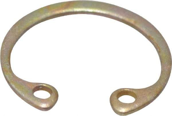 Rotor Clip - 0.015" Thick, Zinc Yellow Dichromate Finish, Steel Snap Internal Retaining Ring - 0.02" Groove Width, 0.009" Groove Depth, 0.33" Groove Diam, Grade 1060-1090 - Benchmark Tooling