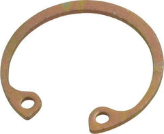 Rotor Clip - 0.035" Thick, Zinc Yellow Dichromate Finish, Steel Snap Internal Retaining Ring - 0.039" Groove Width, 0.023" Groove Depth, 0.796" Groove Diam, Grade 1060-1090 - Benchmark Tooling