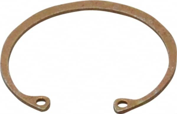 Rotor Clip - 0.05" Thick, Zinc Yellow Dichromate Finish, Steel Snap Internal Retaining Ring - 0.056" Groove Width, 0.047" Groove Depth, 1.594" Groove Diam, Grade 1060-1090 - Benchmark Tooling