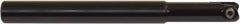 Millstar - 20mm Cut Diam, 175mm Max Depth of Cut, 20mm Shank Diam, 200mm OAL, Indexable Ball Nose End Mill - Straight Shank, CYF Toolholder, BDS, TO, HF Insert - Benchmark Tooling
