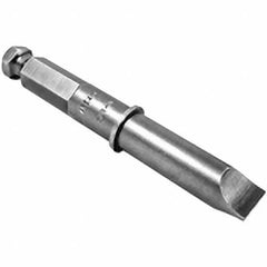 Apex - 0.503" Slotted Screwdriver Bit - 7/16" Hex Drive, 4-1/8" OAL - Benchmark Tooling