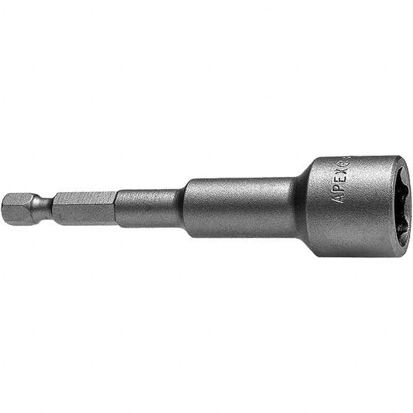 Apex - 5/16" Nonmagnetic Nutsetter - 1/4" Hex Drive, 3-1/4" OAL - Benchmark Tooling