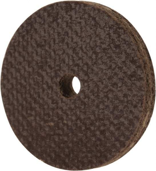 Cratex - 1" Diam x 1/8" Hole x 1/8" Thick, 54 Grit Surface Grinding Wheel - Aluminum Oxide, Type 1, Coarse Grade, 54,240 Max RPM, No Recess - Benchmark Tooling