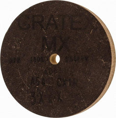 Cratex - 3" Diam x 1/4" Hole x 3/8" Thick, 54 Grit Surface Grinding Wheel - Aluminum Oxide, Type 1, Coarse Grade, 18,080 Max RPM, No Recess - Benchmark Tooling