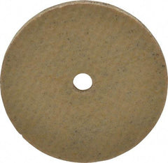Cratex - 1" Diam x 1/8" Hole x 1/16" Thick, 80 Grit Surface Grinding Wheel - Aluminum Oxide, Type 1, Medium Grade, 36,290 Max RPM, No Recess - Benchmark Tooling