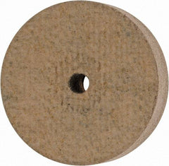 Cratex - 1" Diam x 1/8" Hole x 1/4" Thick, 120 Grit Surface Grinding Wheel - Aluminum Oxide, Type 1, Fine Grade, 36,290 Max RPM, No Recess - Benchmark Tooling
