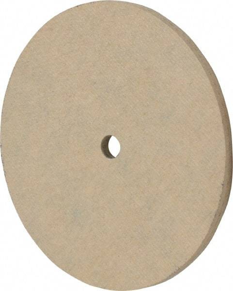 Cratex - 3" Diam x 1/4" Hole x 1/8" Thick, 120 Grit Surface Grinding Wheel - Aluminum Oxide, Type 1, Fine Grade, 12,095 Max RPM, No Recess - Benchmark Tooling