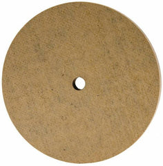 Cratex - 3" Diam x 1/4" Hole x 1/4" Thick, 120 Grit Surface Grinding Wheel - Aluminum Oxide, Type 1, Fine Grade, 12,095 Max RPM, No Recess - Benchmark Tooling
