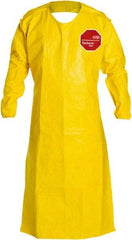 Dupont - 10 mil Thick Disposable & Chemical Resistant Apron - UNIV 26X52" YLW 12/PK TYCHEM2000 BIB APRN W/SLV - Benchmark Tooling