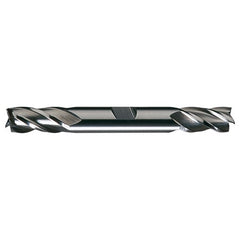 ‎15/64″ × 3/8″ × 5/8″ × 3-3/8″ RHS / RHC HSS HSS Double End 4-Flute Center Cutting Finishing End Mill - Bright - Exact Industrial Supply