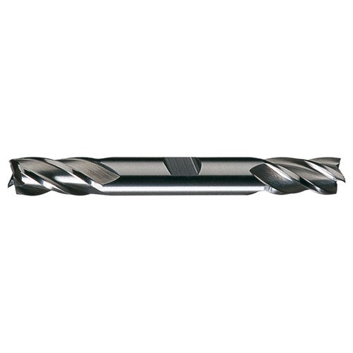 ‎13/32″ × 1/2″ × 1″ × 4-1/8″ RHS / RHC HSS HSS Double End 4-Flute Center Cutting Finishing End Mill - Bright - Exact Industrial Supply