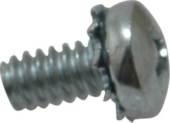 Value Collection - #10-24 UNC, 3/8" Length Under Head Phillips Drive Machine Screw - Pan Head, Grade J82 Steel, Zinc-Plated Finish, External Tooth - Benchmark Tooling