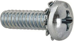 Value Collection - #10-24 UNC, 5/8" Length Under Head Phillips Drive Machine Screw - Pan Head, Grade J82 Steel, Zinc-Plated Finish, External Tooth - Benchmark Tooling