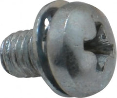 Value Collection - #10-32 UNF, 5/16" Length Under Head Phillips Drive Machine Screw - Pan Head, Grade J82 Steel, Zinc-Plated Finish, Internal Tooth - Benchmark Tooling