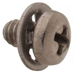 Value Collection - #4-40 UNC, 3/16" Length Under Head Phillips Drive Machine Screw - Pan Head, Grade 18-8 Stainless Steel, Internal Tooth - Benchmark Tooling