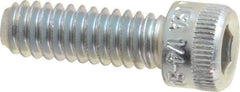 Holo-Krome - 1/4-20 UNC Hex Socket Drive, Socket Cap Screw - Alloy Steel, Zinc-Plated Finish, Fully Threaded, 3/4" Length Under Head - Benchmark Tooling