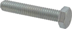 Made in USA - 5/16-18 UNC, 1-3/4" Length Under Head Hex Head Cap Screw - Fully Threaded, Grade 5 Steel, Zinc-Plated Finish, 1/2" Hex - Benchmark Tooling