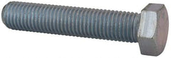 Made in USA - 3/4-10 UNC, 3-3/4" Length Under Head Hex Head Cap Screw - Fully Threaded, Grade 5 Steel, Zinc-Plated Finish, 1-1/8" Hex - Benchmark Tooling