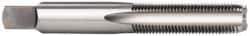 OSG - M10x1.00 Metric Fine 4 Flute Bright Finish High Speed Steel Straight Flute Standard Hand Tap - Bottoming, Right Hand Thread, 2-15/16" OAL, 1-1/4" Thread Length, D5 Limit, Oversize - Exact Industrial Supply