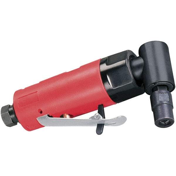 Dynabrade - 1/4" Collet, Angle Handle, Air Angle Die Grinder - 20,000 RPM, Rear Exhaust, 19 CFM, 0.2 hp, 90 psi, 1/4 NPT Inlet - Benchmark Tooling