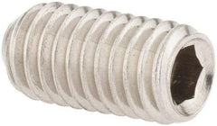 Value Collection - M5x0.80 Metric Coarse, 10mm OAL, Cup Point Set Screw - Grade 18-8 & Austenitic A2 Stainless Steel, 2.5mm Key - Benchmark Tooling