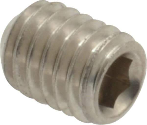 Value Collection - M6x1.00 Metric Coarse, 8mm OAL, Cup Point Set Screw - Grade 18-8 & Austenitic A2 Stainless Steel, 3mm Key - Benchmark Tooling